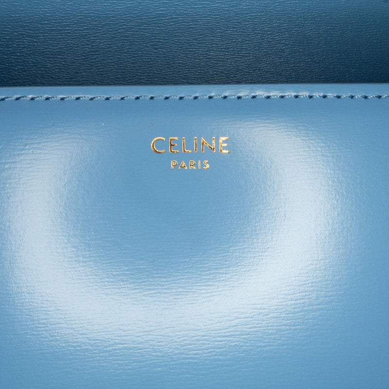 Celine Teen Triomphe Crossbody Blue