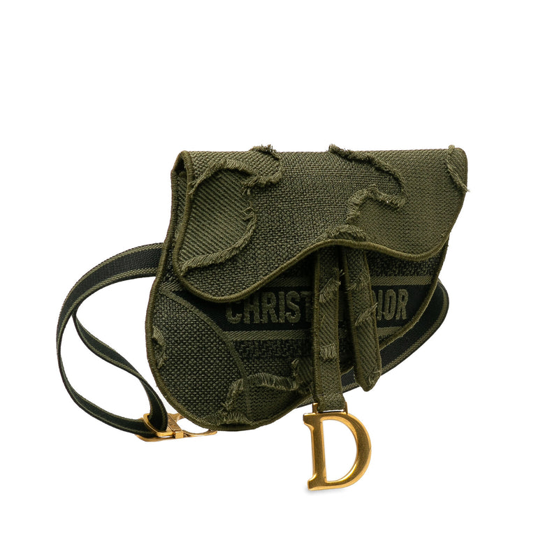 Dior Camouflage Saddle Green Olive