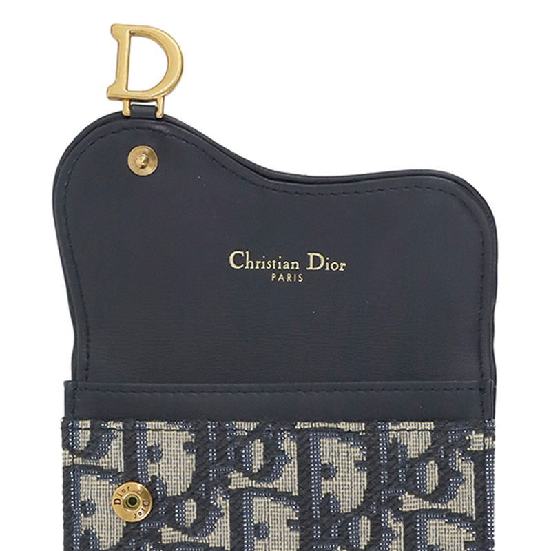 Dior Oblique Saddle Blue Canvas