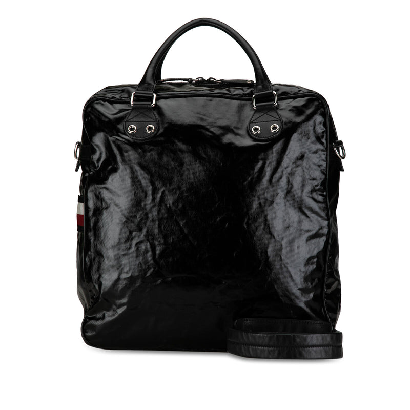 Gucci Web Black Coated Canvas