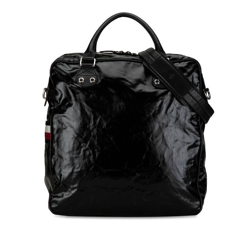 Gucci Web Black Coated Canvas