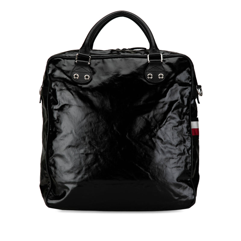 Gucci Web Black Coated Canvas