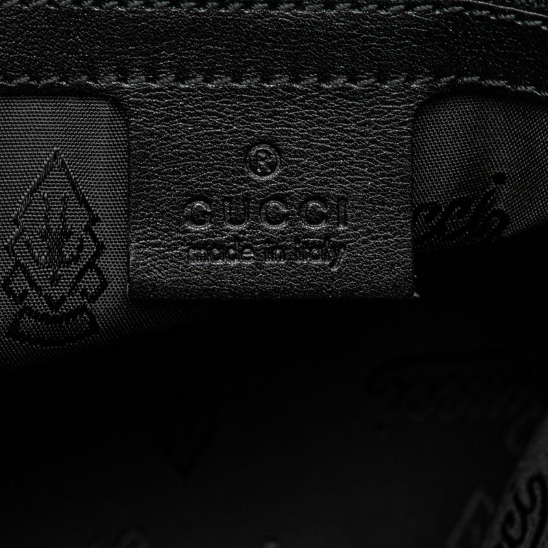 Gucci Web Black Coated Canvas