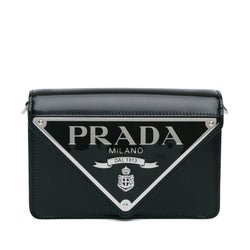 Prada Spazzolato Triangle Logo