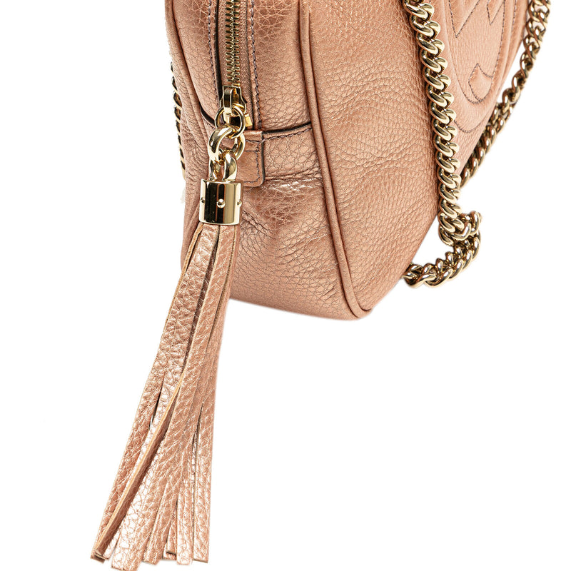 Gucci Soho Chain Zip Pink Rose Gold