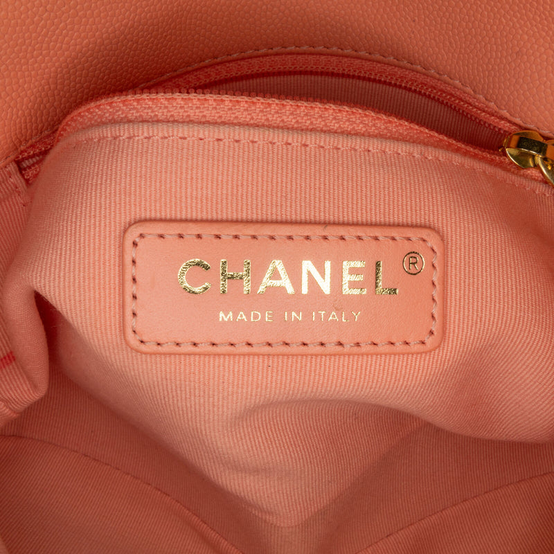 Chanel Mini Quilted Caviar Cc You