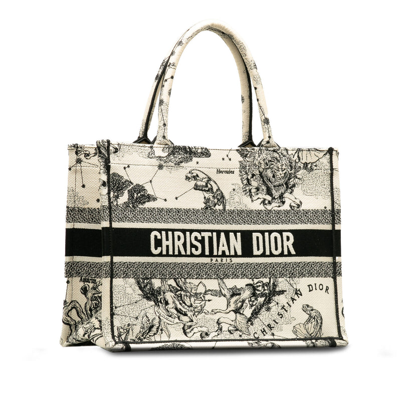 Dior Small Zodiac Book Tote White