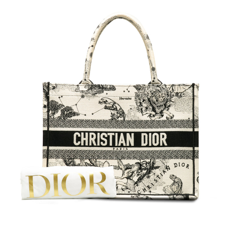 Dior Small Zodiac Book Tote White