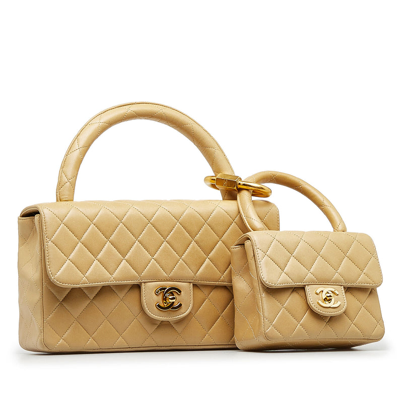 Chanel Parent Child Kelly Set Brown