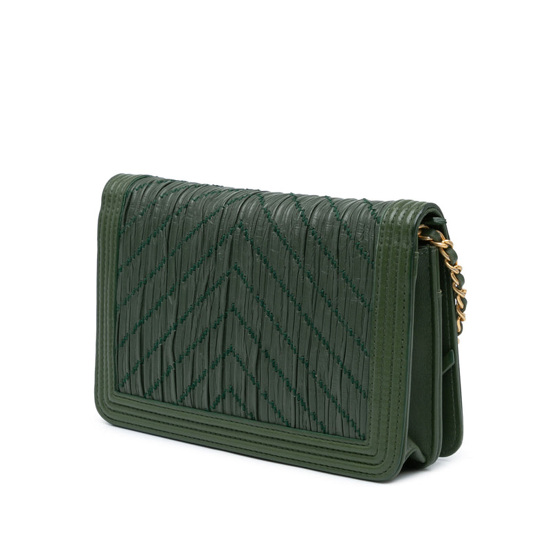 Chanel Chevron Quilted Crumpled