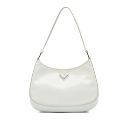 Prada Spazzolato Cleo White Calf