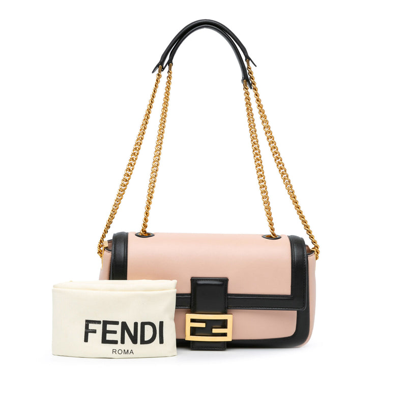 Fendi Bicolor Chain Midi Baguette