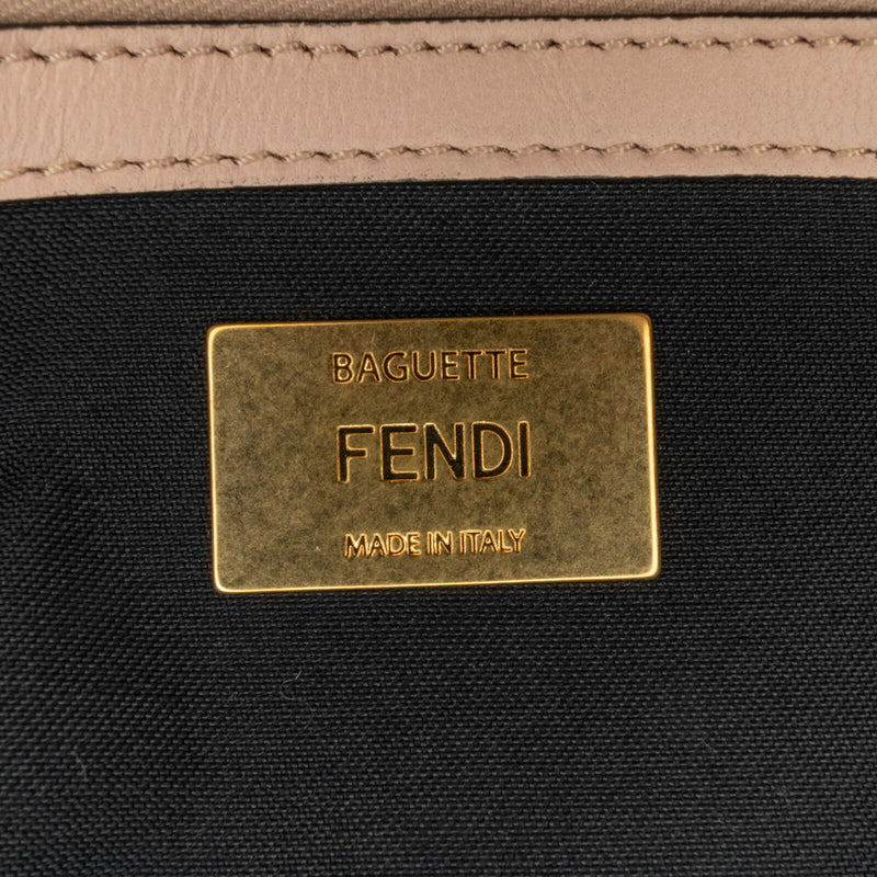 Fendi Bicolor Chain Midi Baguette