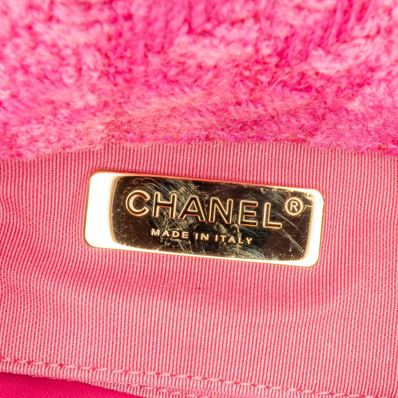 Chanel 19 Pink Hot Tweed Fabric