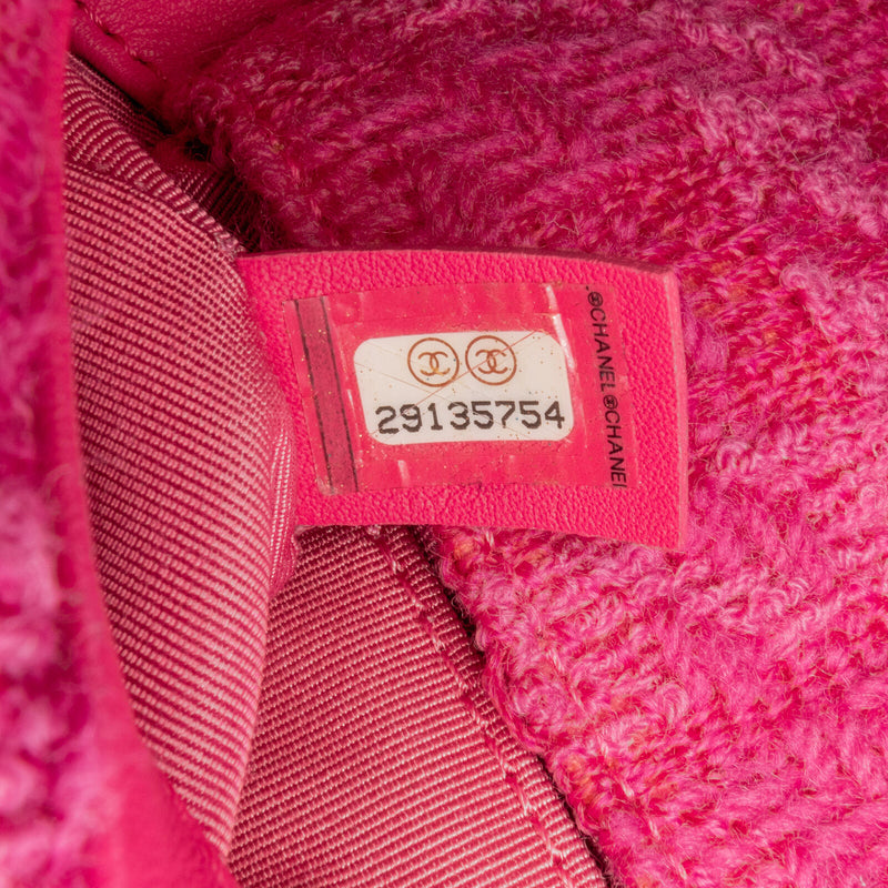 Chanel 19 Pink Hot Tweed Fabric