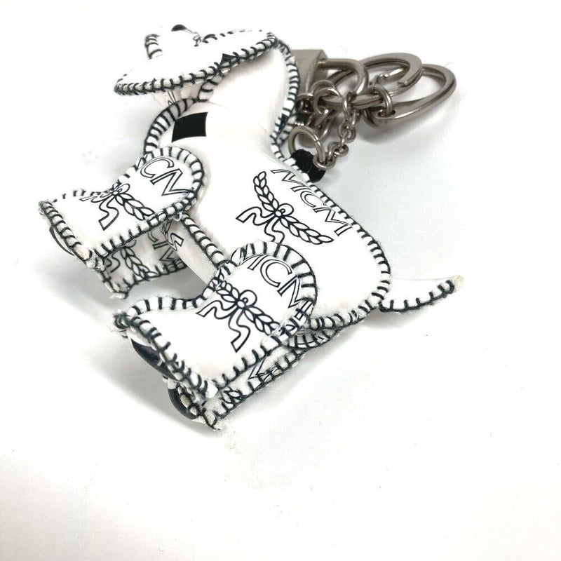 Mcm Vicetos Logo Dog Bag Charm Key