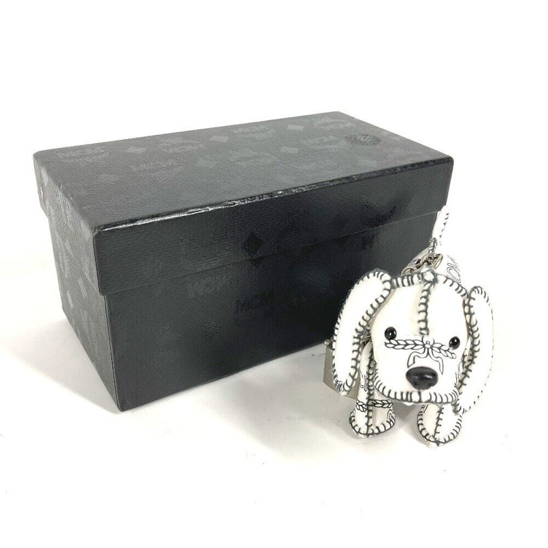 Mcm Vicetos Logo Dog Bag Charm Key