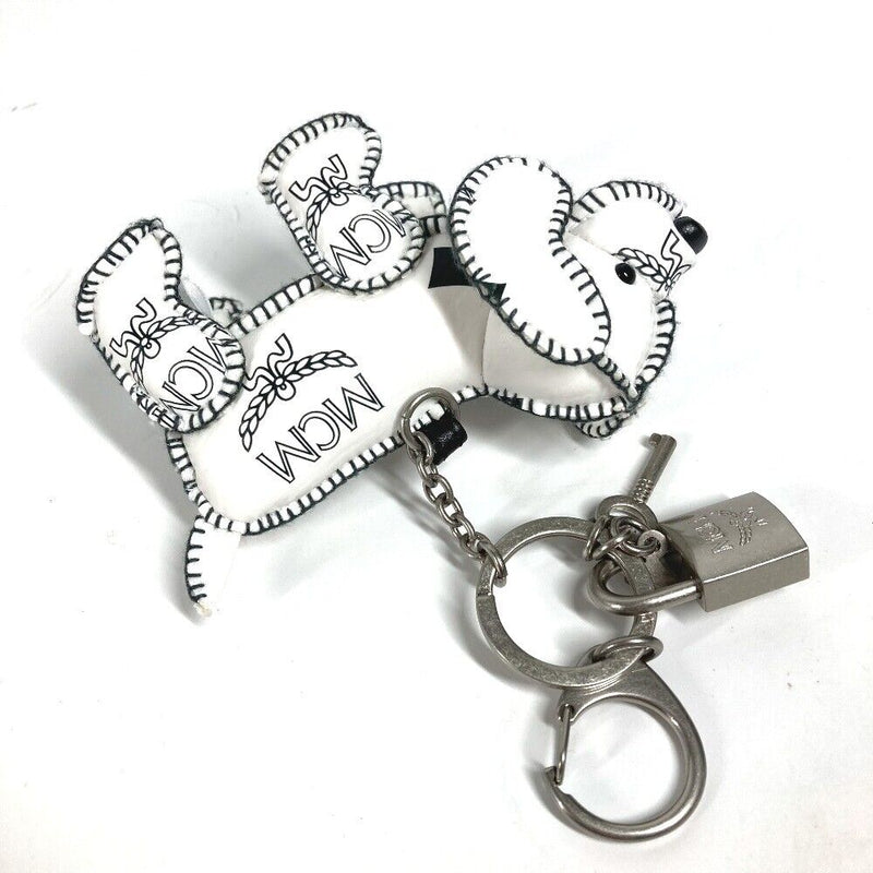 Mcm Vicetos Logo Dog Bag Charm Key