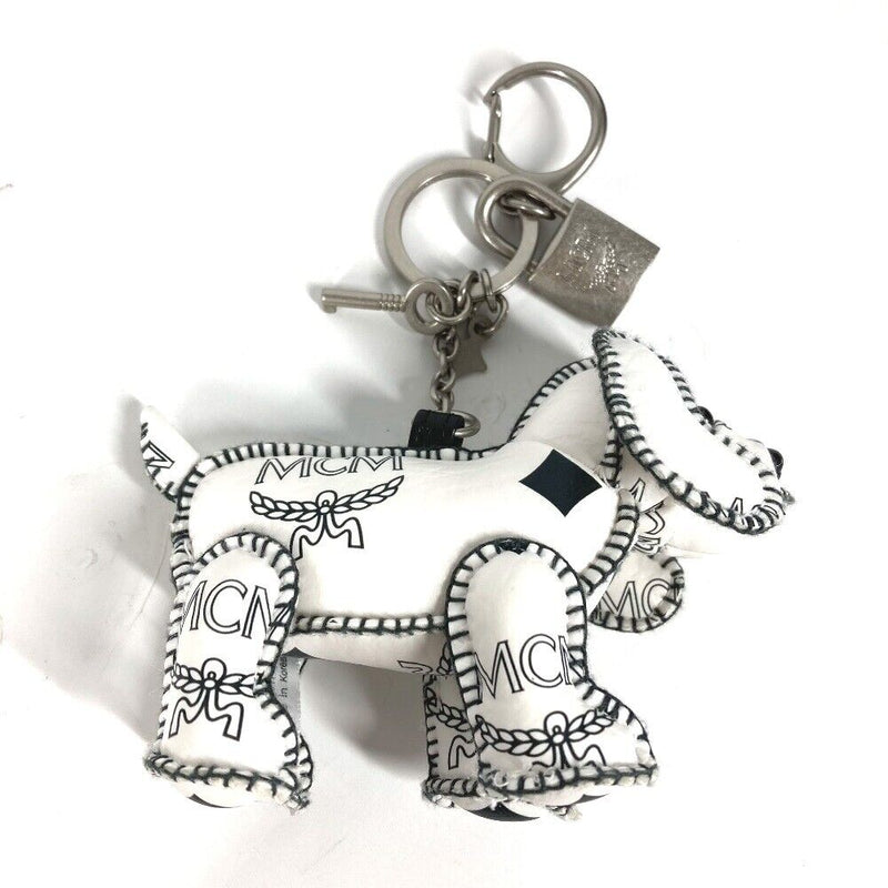 Mcm Vicetos Logo Dog Bag Charm Key