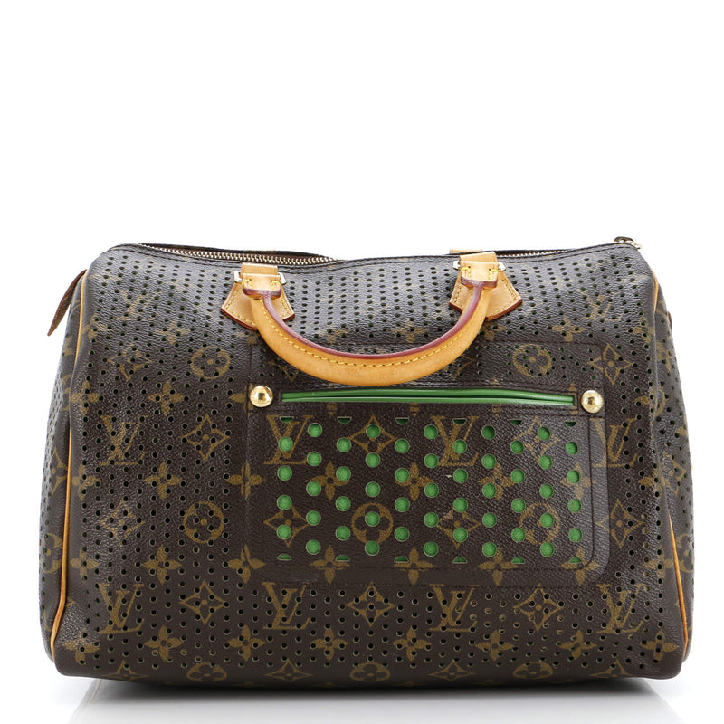 Louis Vuitton Speedy Handbag Perforated