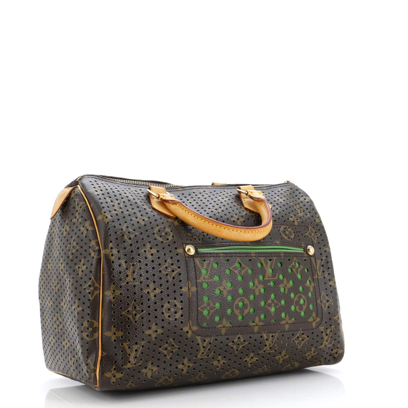 Louis Vuitton Speedy Handbag Perforated