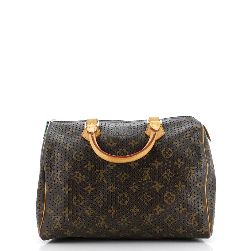 Louis Vuitton Speedy Handbag Perforated