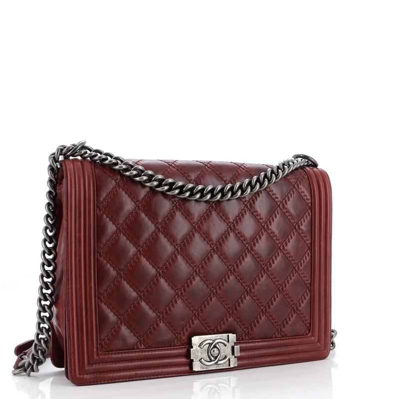 Chanel Double Stitch Boy Flap Bag