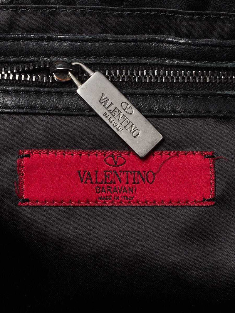 Valentino Black Nappa Leather And