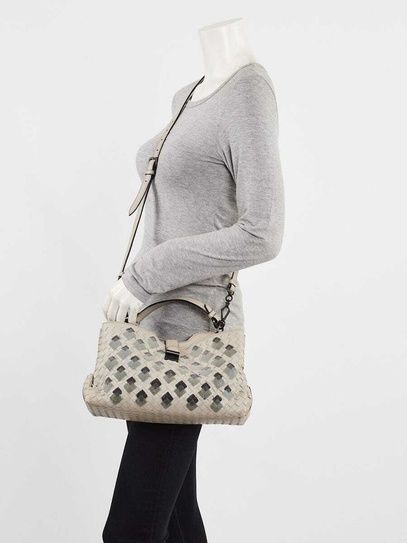 Bottega Veneta Light Grey Intrecciato