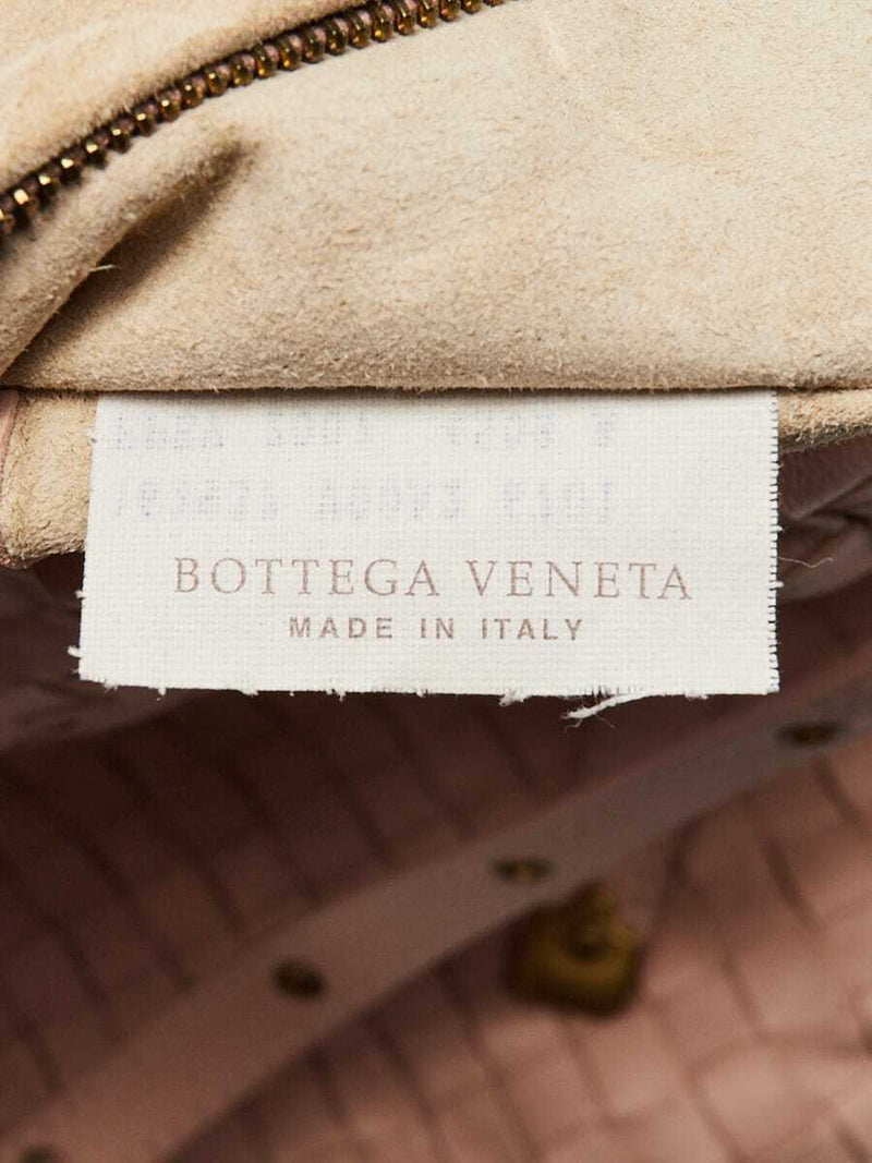 Bottega Veneta Pink Intrecciato Leather