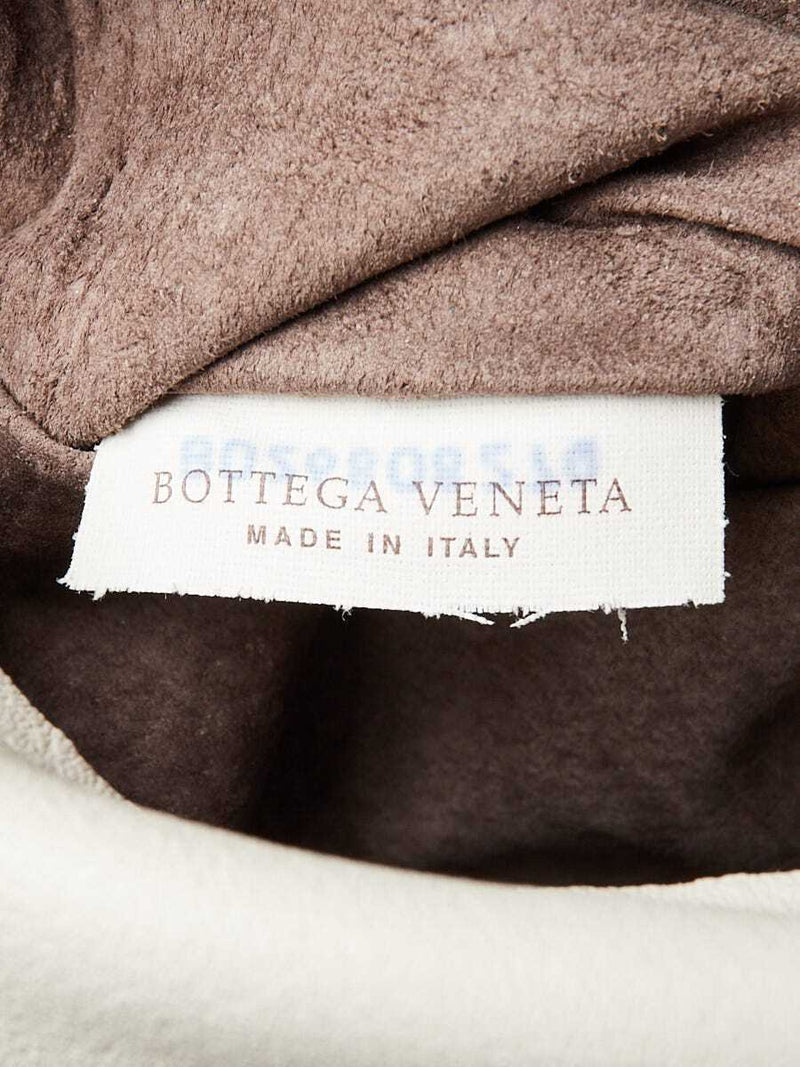 Bottega Veneta White Intrecciato Tobu