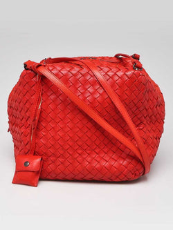 Bottega Veneta Red Intrecciato Woven