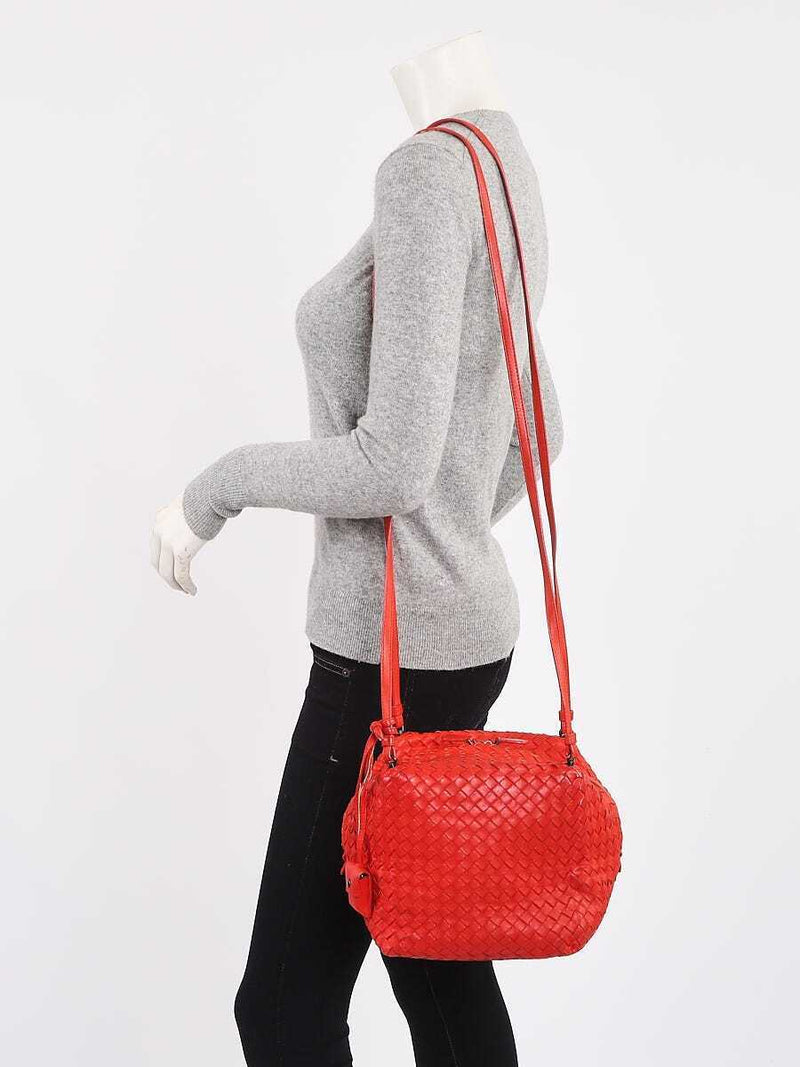 Bottega Veneta Red Intrecciato Woven