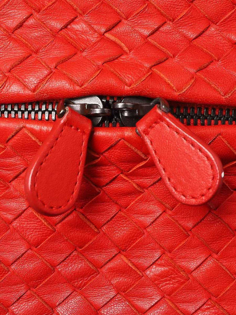 Bottega Veneta Red Intrecciato Woven