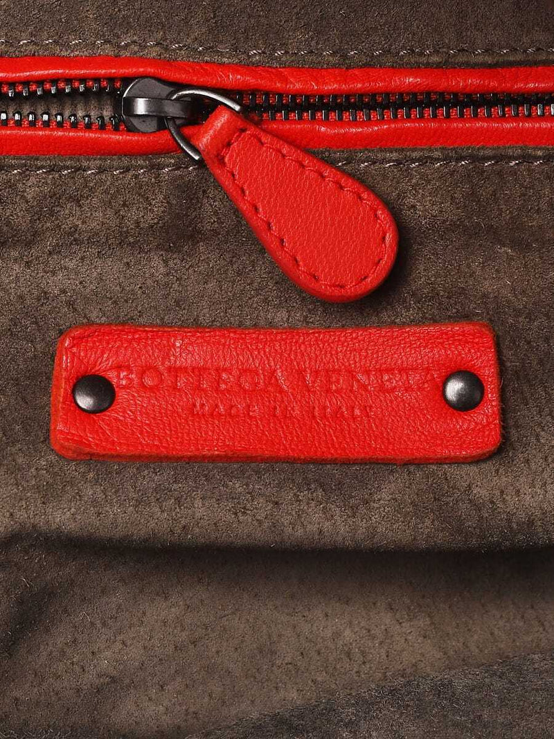 Bottega Veneta Red Intrecciato Woven