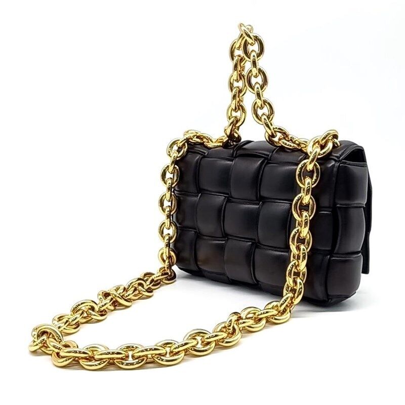 Bottega Veneta Black Padded Chain