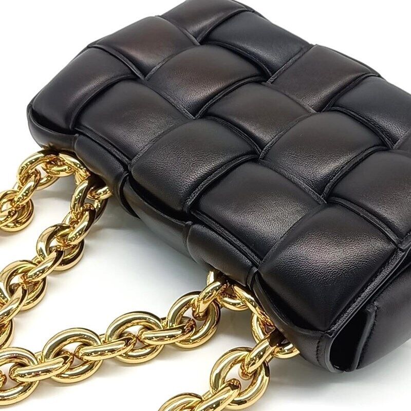 Bottega Veneta Black Padded Chain