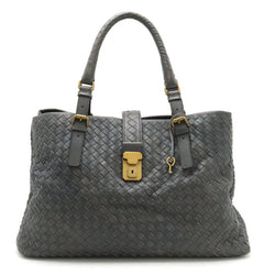 Bottega Veneta Dark Gray Intrecciato