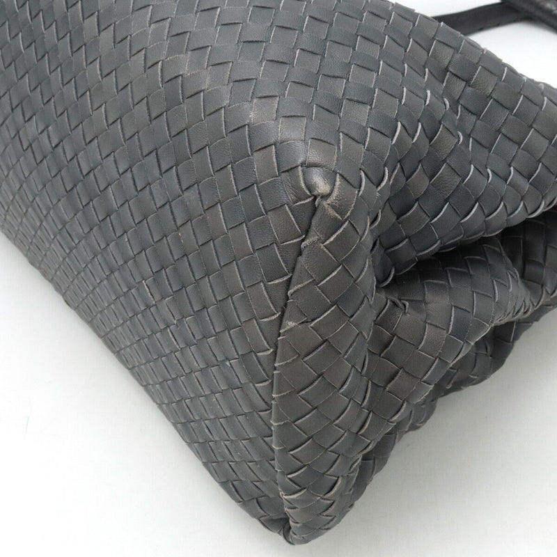 Bottega Veneta Dark Gray Intrecciato