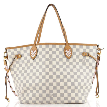 Louis Vuitton Neverfull Nm Tote Damier with Charm