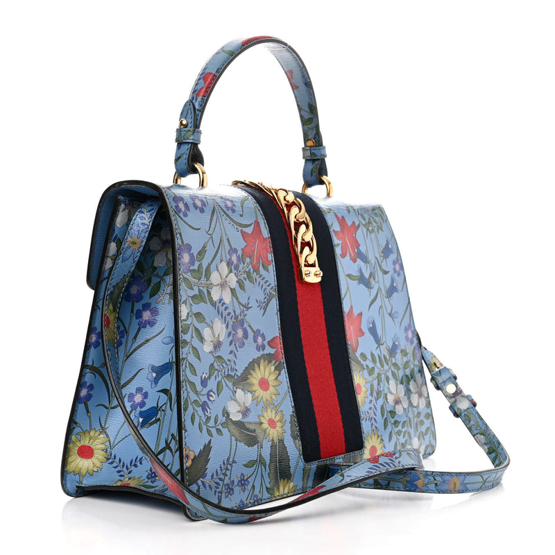 Gucci Calfskin New Flora Medium Sylvie