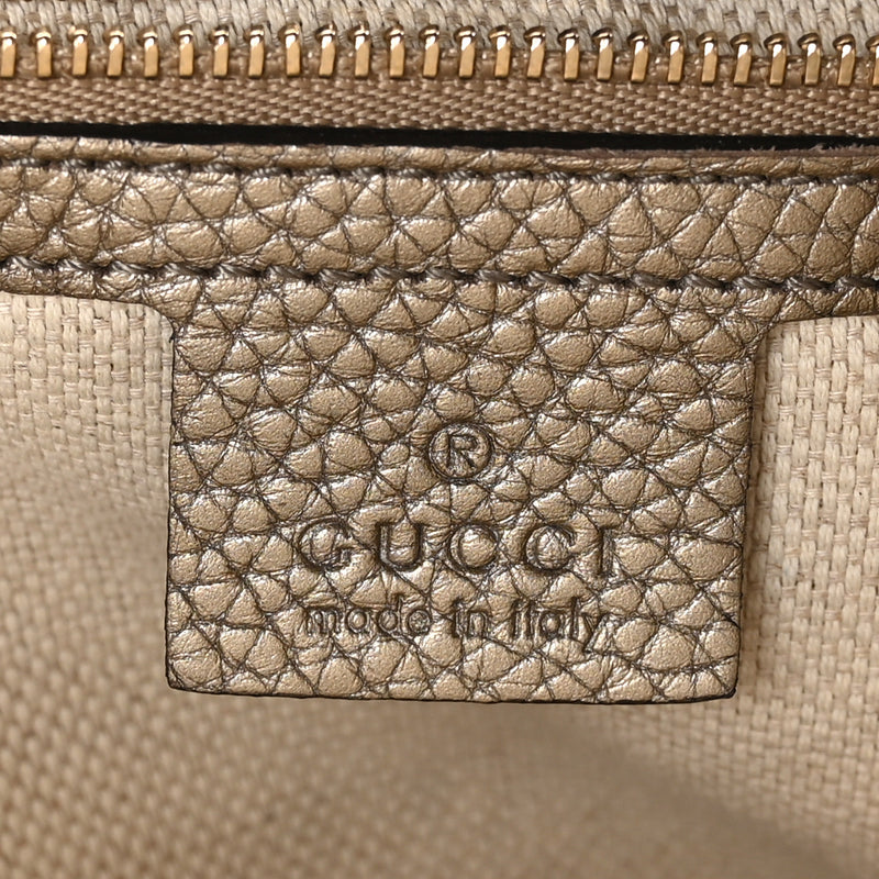 Gucci Metallic Pebbled Calfskin Medium