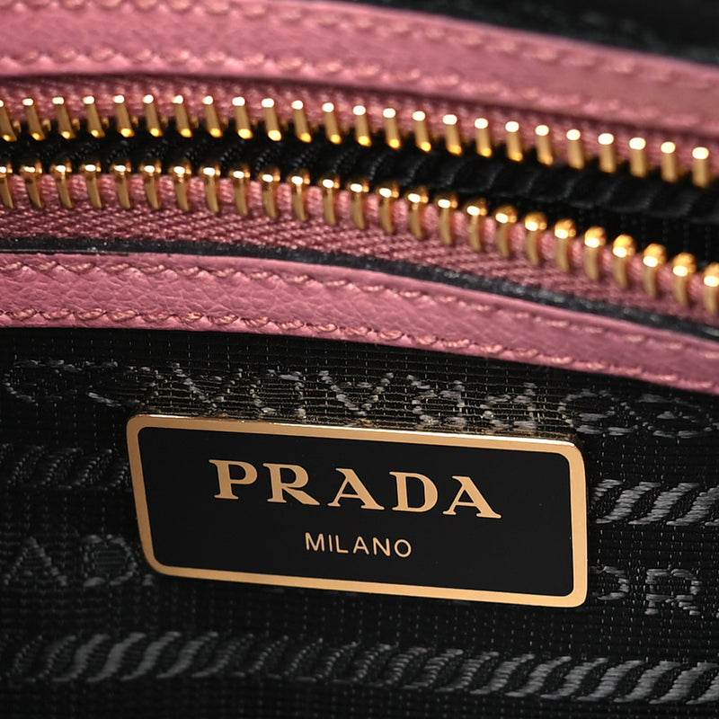 Prada Glace Calfskin Embossed Logo