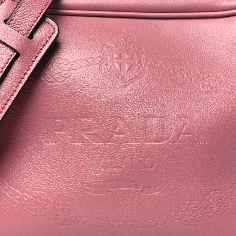 Prada Glace Calfskin Embossed Logo