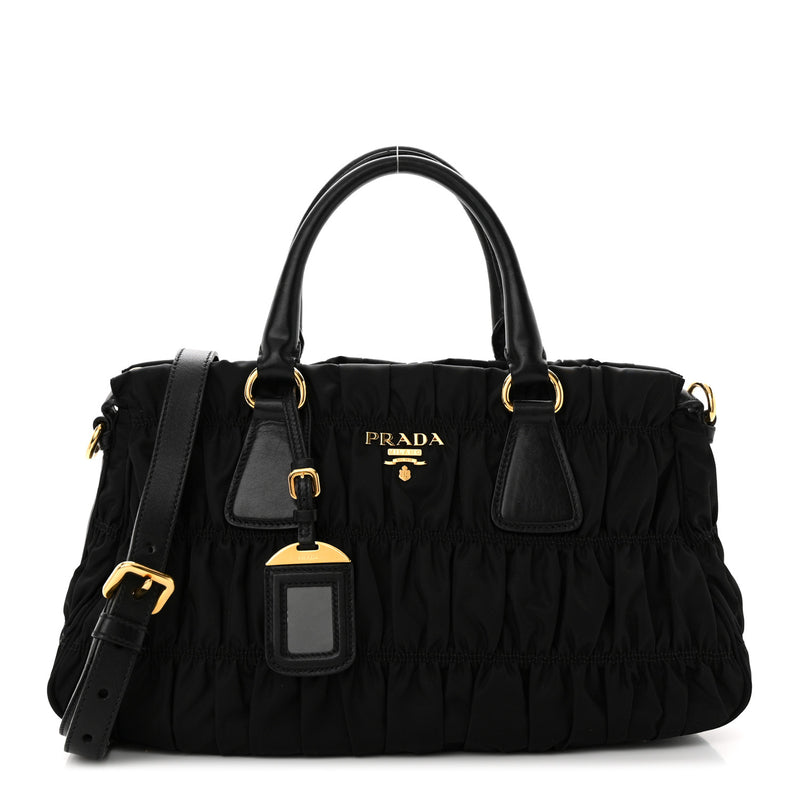 Prada Tessuto Nylon Gaufre Tote Black