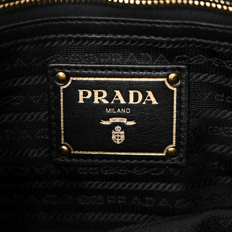 Prada Tessuto Nylon Gaufre Tote Black