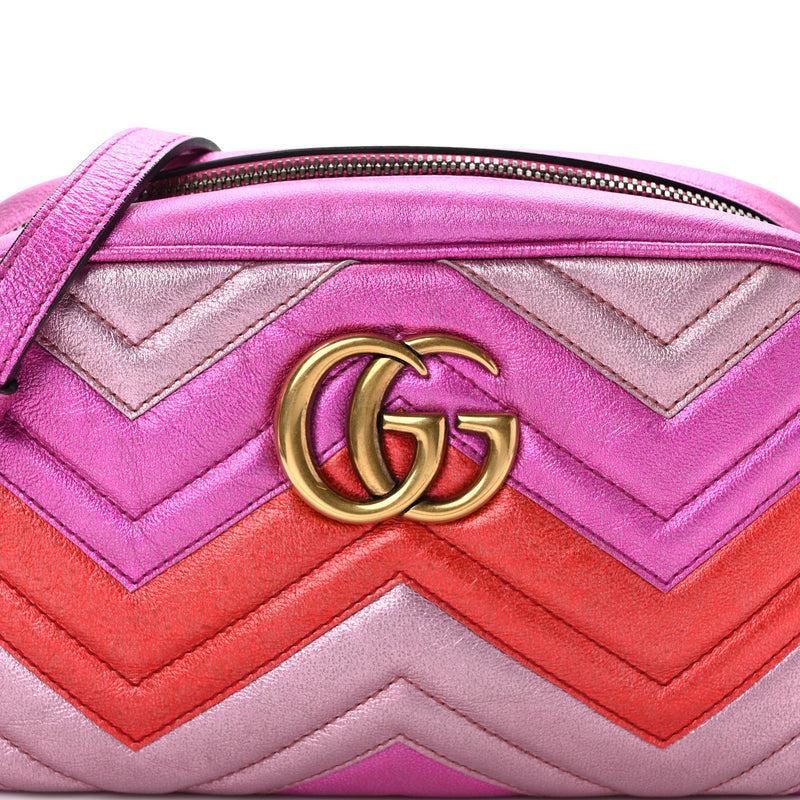 Gucci Laminated Nappa Matelasse Small Gg