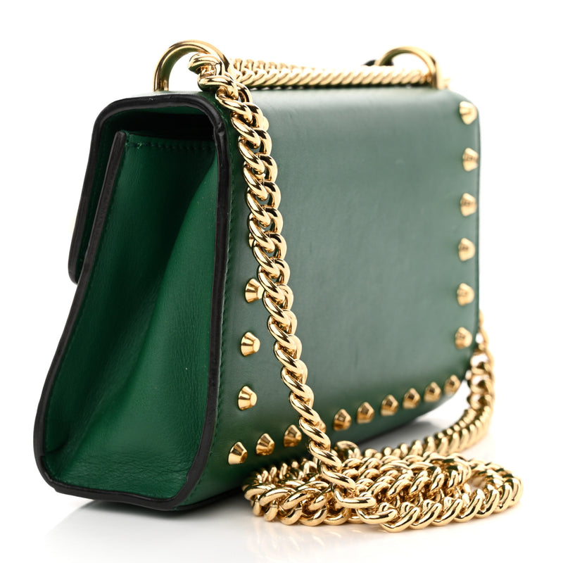 Gucci Calfskin Studded Small Padlock