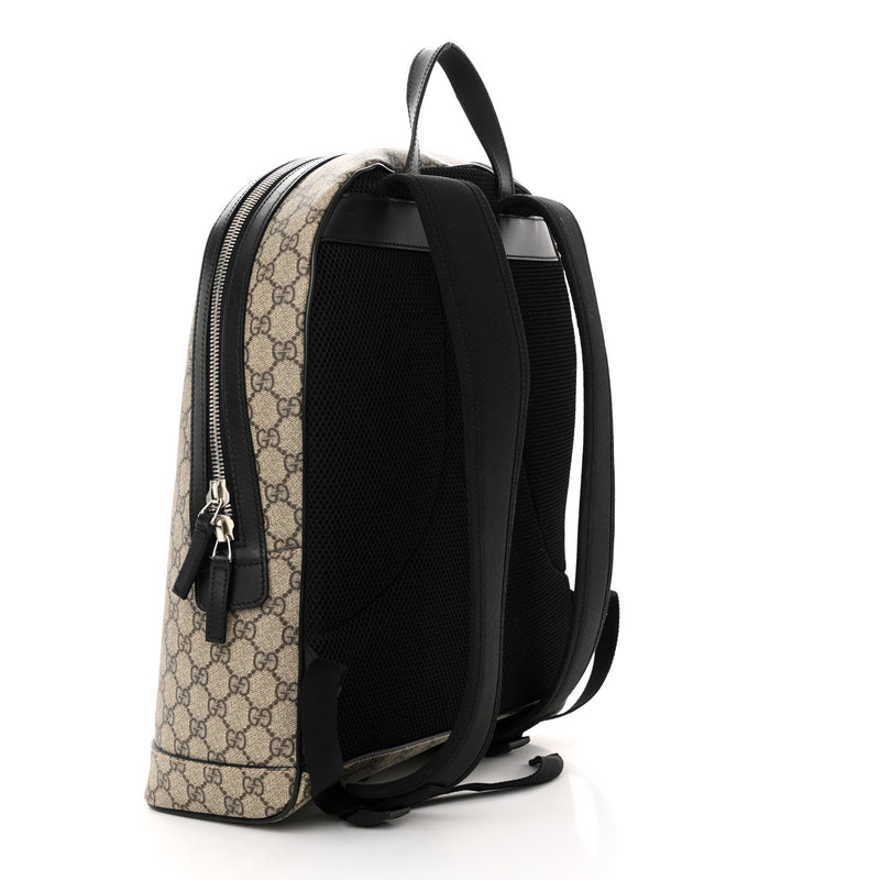 Gucci Gg Supreme Web Dome Backpack Black