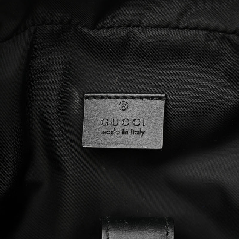 Gucci Gg Supreme Web Dome Backpack Black